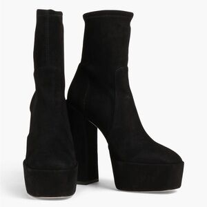 STUART WEITZMAN Skyhigh suede platform ankle boots
